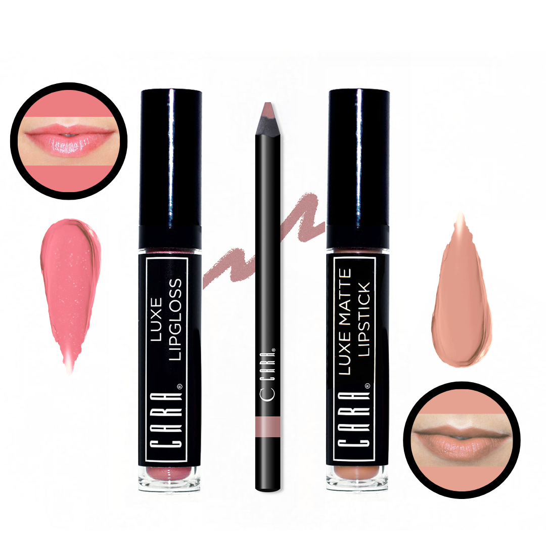 Neutral-Soft Pink Lip Set