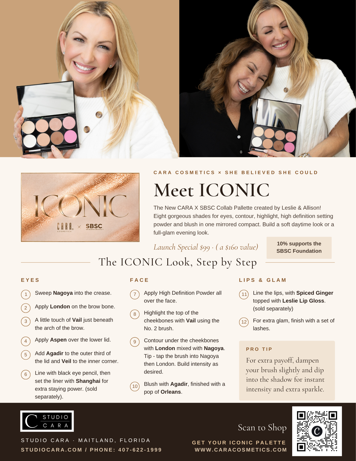 ICONIC Palette | CARA Cosmetics x She Believed She Could™