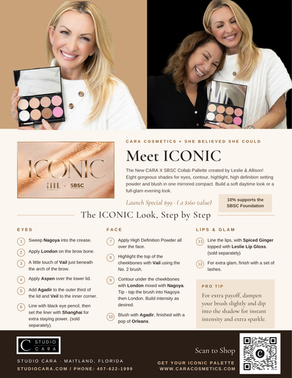 ICONIC Palette | CARA Cosmetics x She Believed She Could™