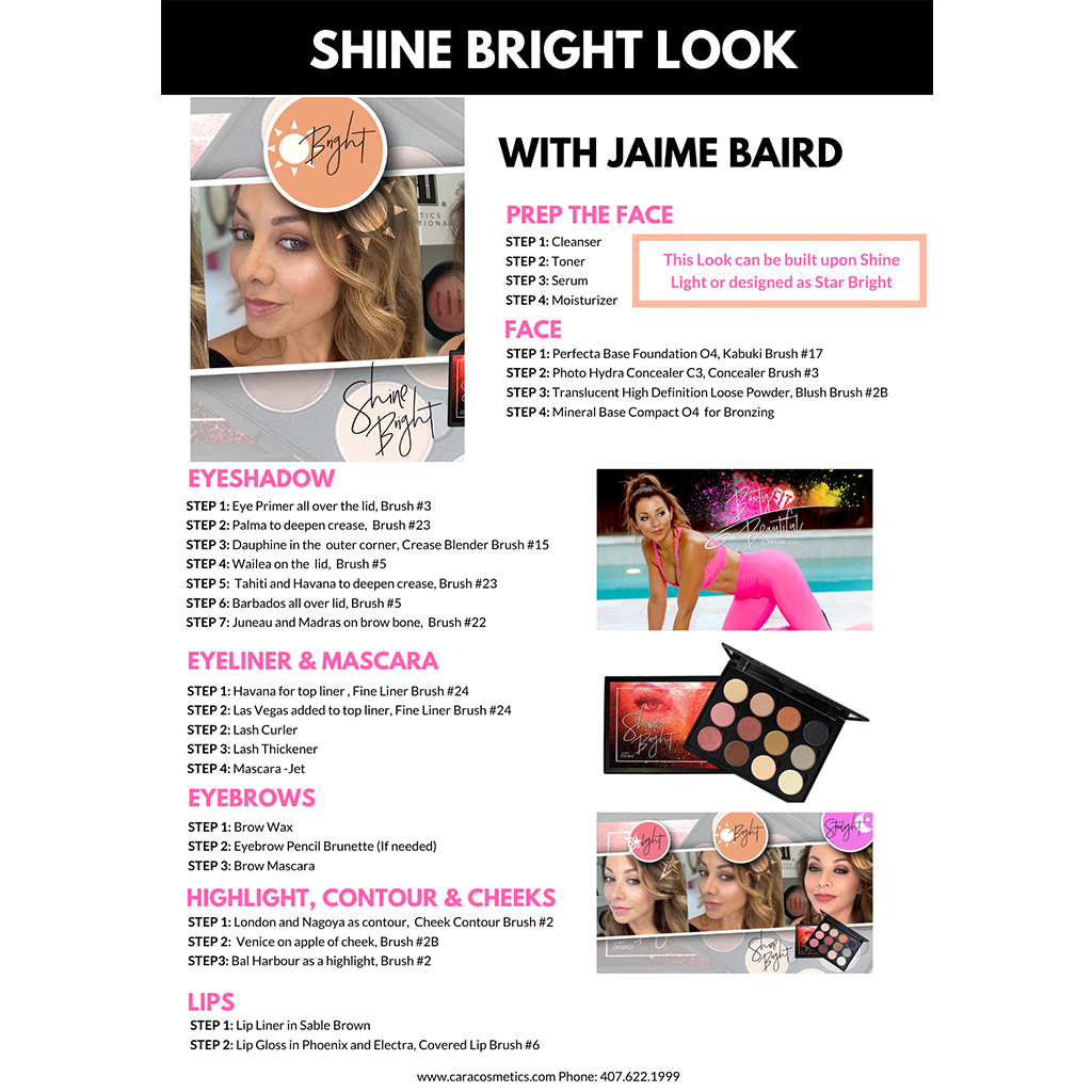 Shine Bright Palette CARA X JAIME BAIRD