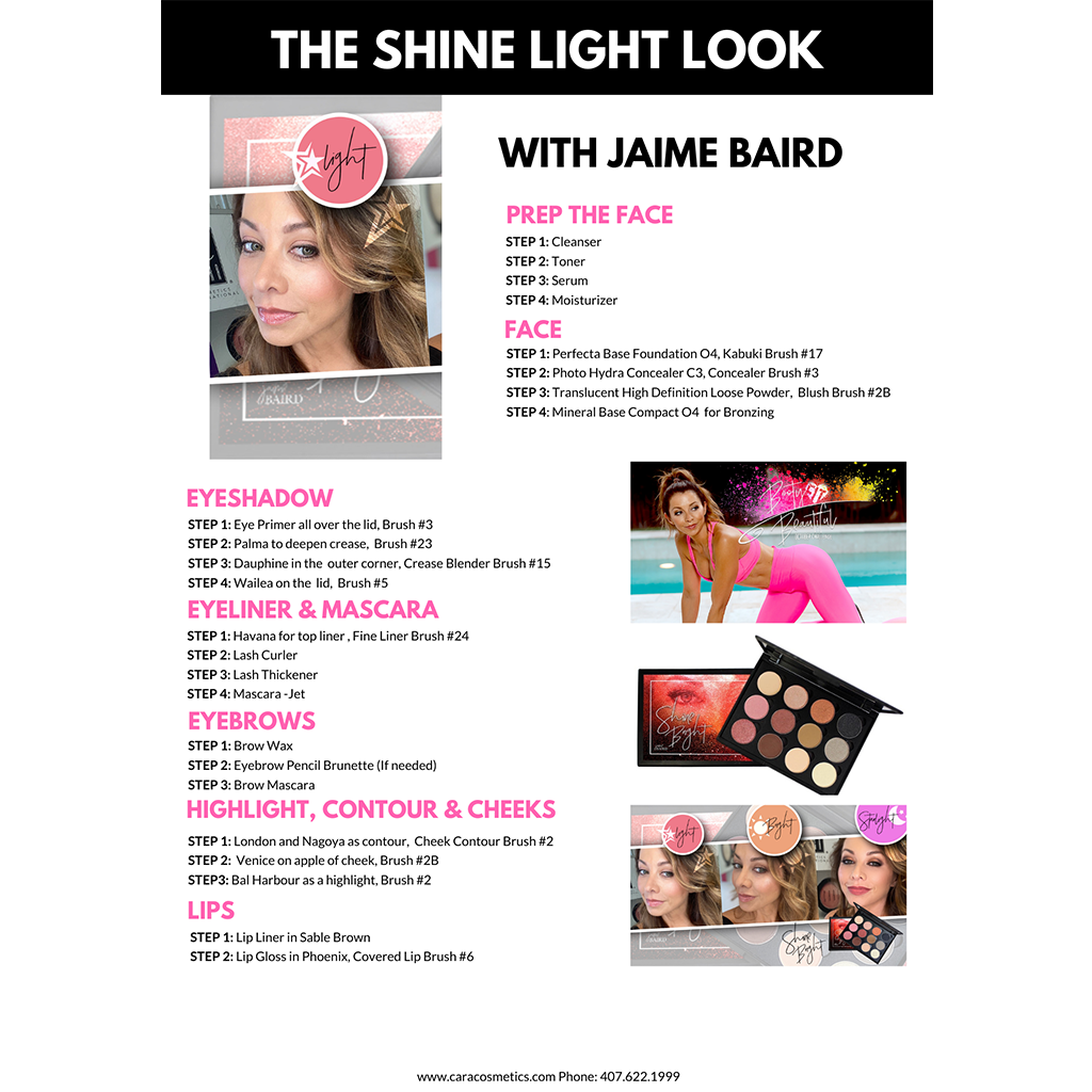 Shine Bright Palette CARA X JAIME BAIRD