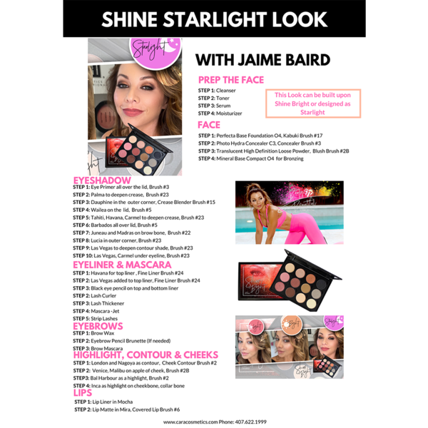Shine Bright Palette CARA X JAIME BAIRD